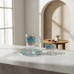 طقم استكانة وفنجان 18قطعة