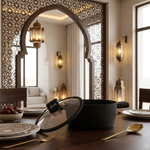 مقلاة طهي بغطاء زجاج