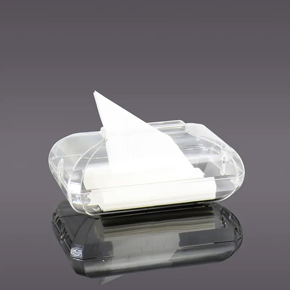 علبة مناديل كريستال كلير