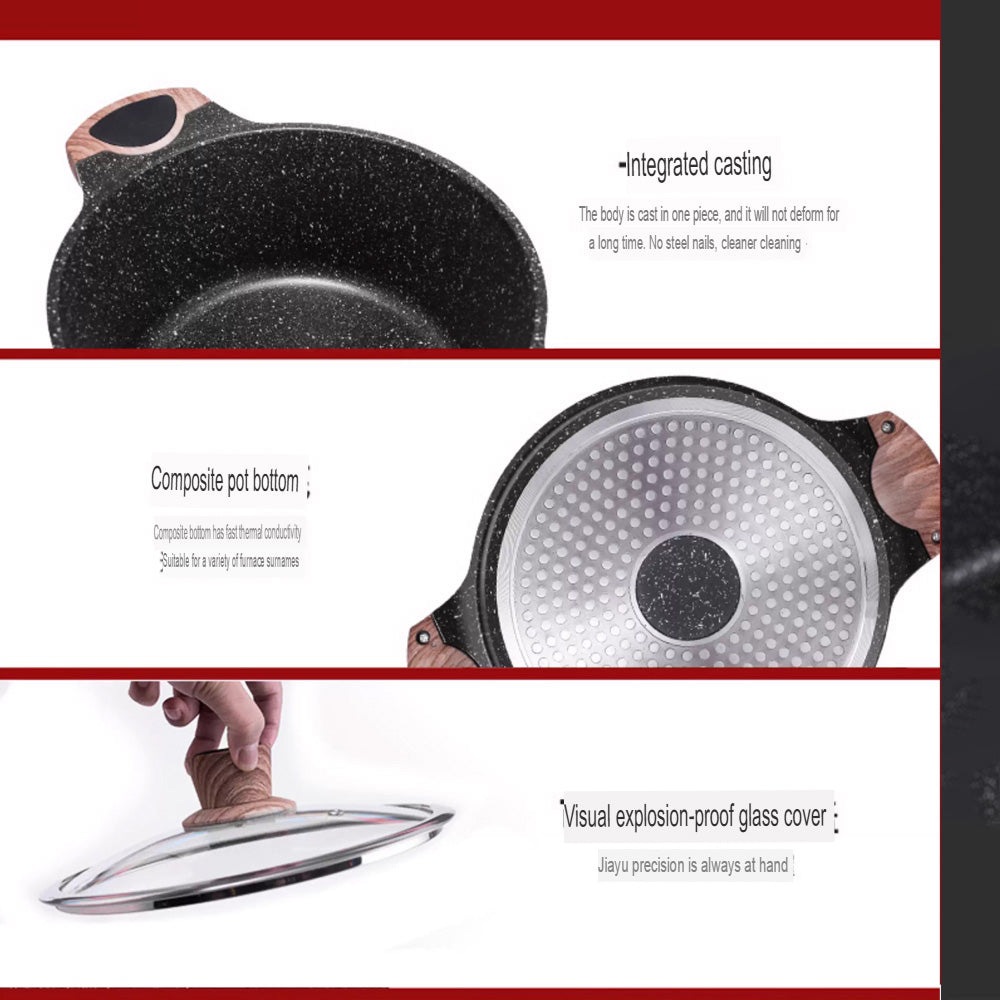 مجموعة أواني طهي من الجرانيت الفاخر، مكونة من 10 قطع