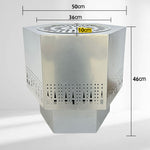 دوة و شواية معدنية سداسي الشكل