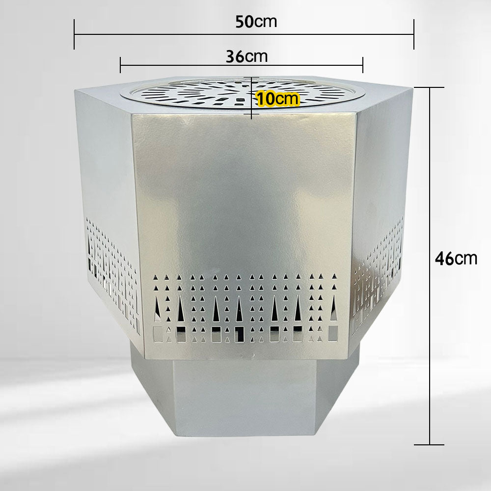 دوة و شواية معدنية سداسي الشكل