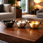 وعاء تقديم معدني صغير