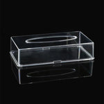 علبة مناديل شفافة