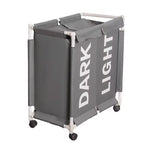 سلة غسيل مزدوجة الأقسام