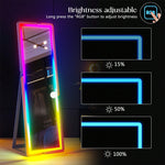 مرآة مع ضوء LED