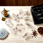 طقم استكانة وفنجان 18قطعة