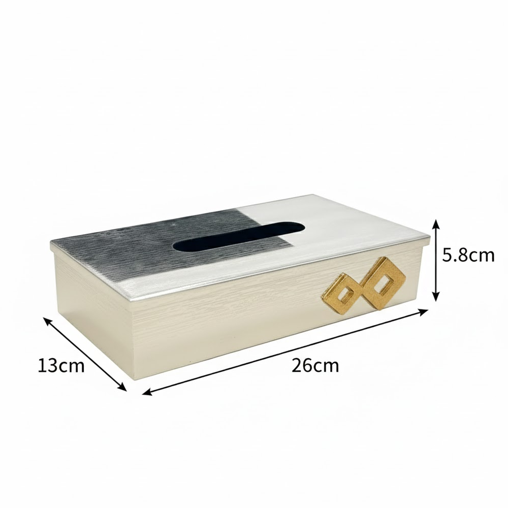 علبة مناديل معدن فاخرة