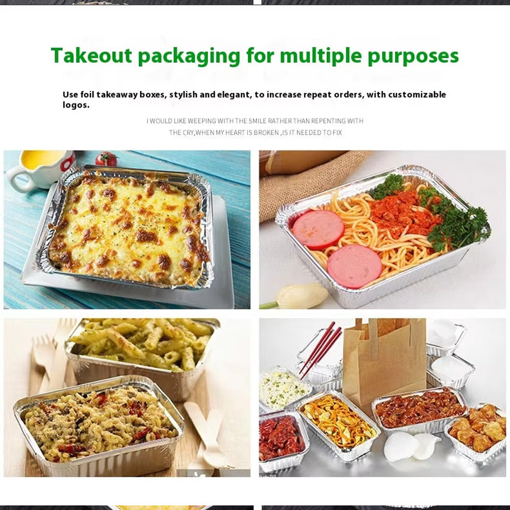 علب طعام الومنيوم مع أغطية