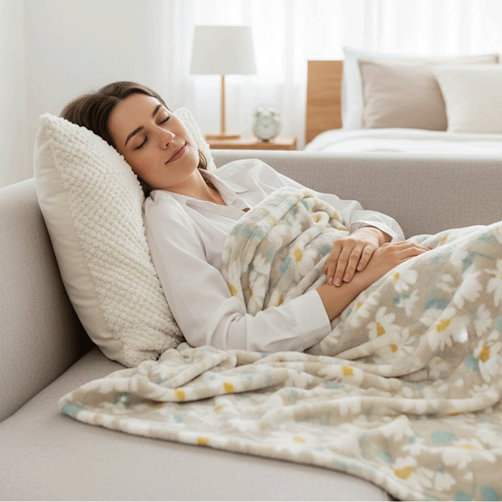 بطانية قطيفة ناعمة فاخرة مزخرفة ورد