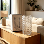 مزهرية زهور زجاجية