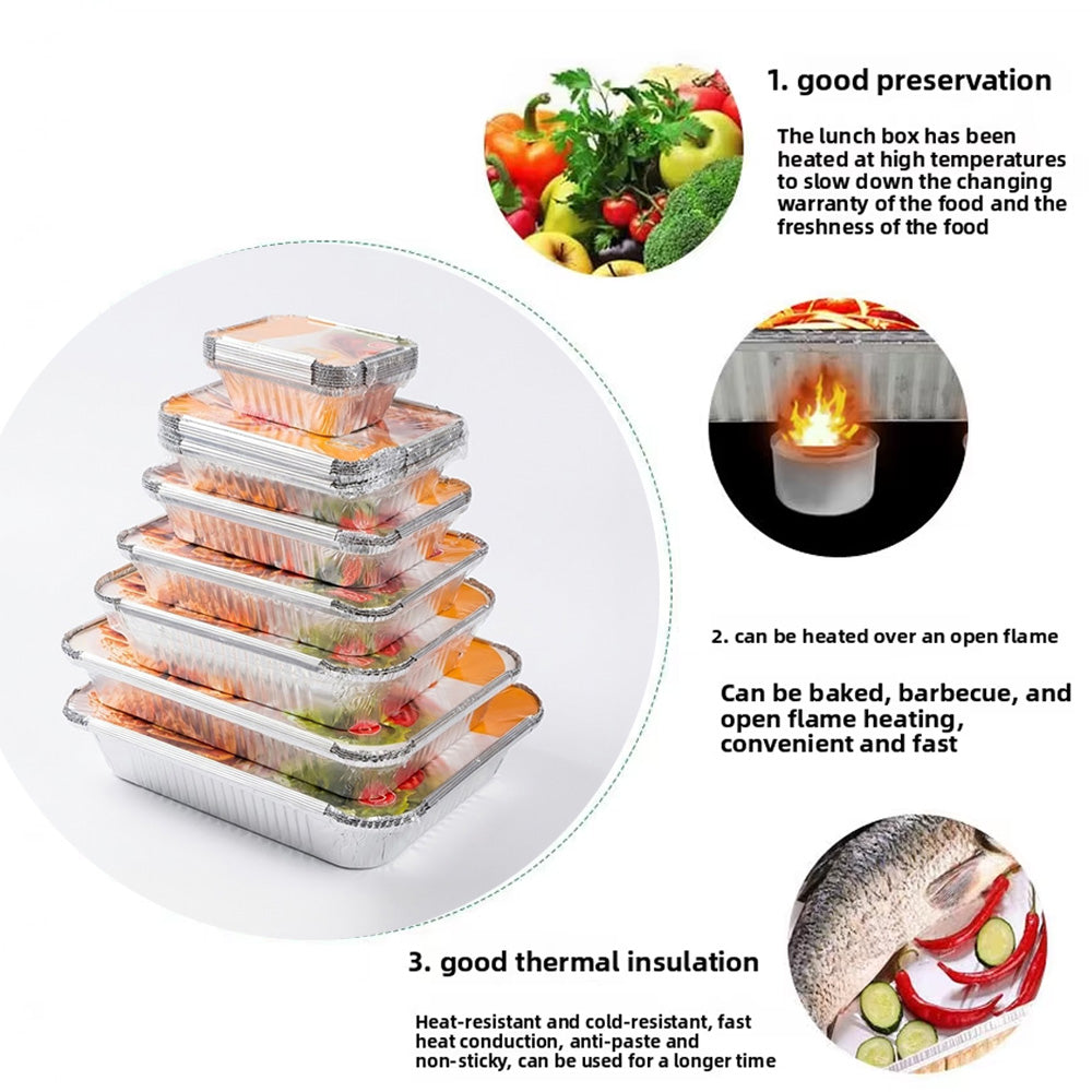 علب طعام الومنيوم مع أغطية