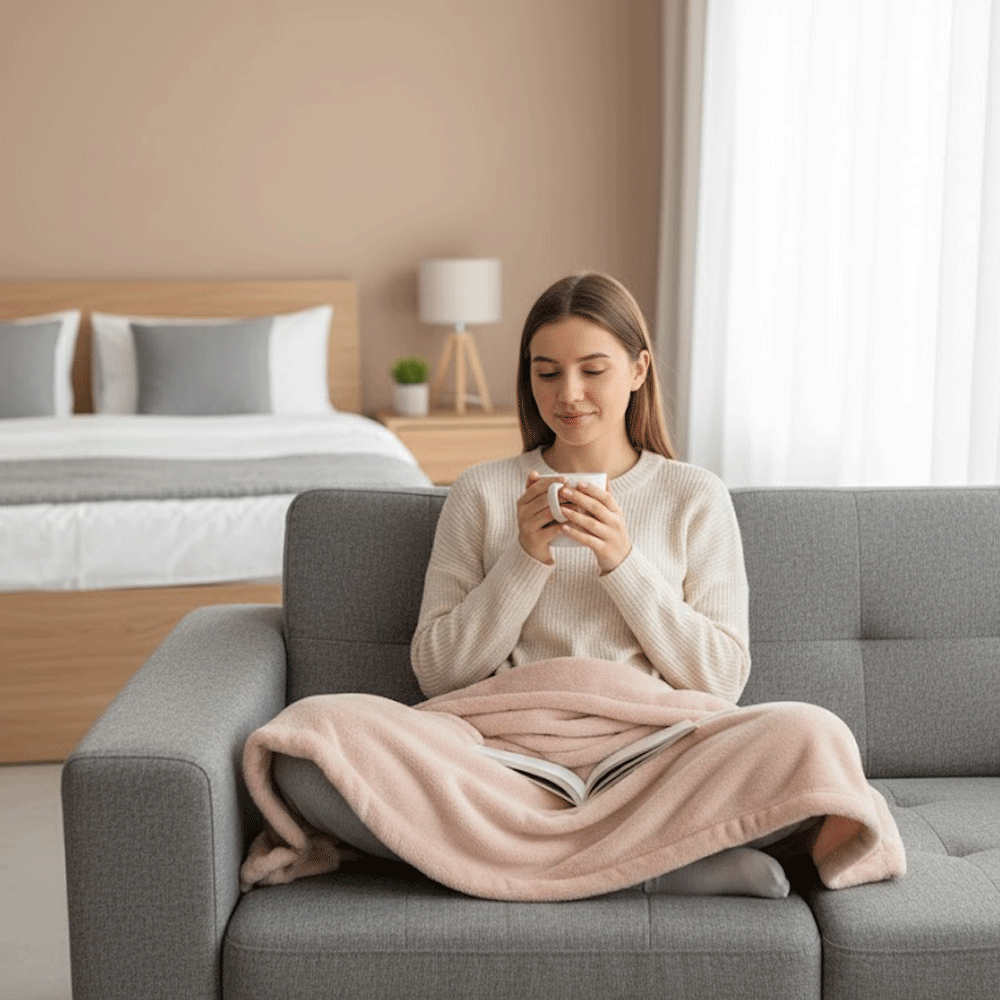 بطانية قطيفة ناعمة فاخرة وردي