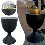 دوة و شواية معدنية على شكل كأس