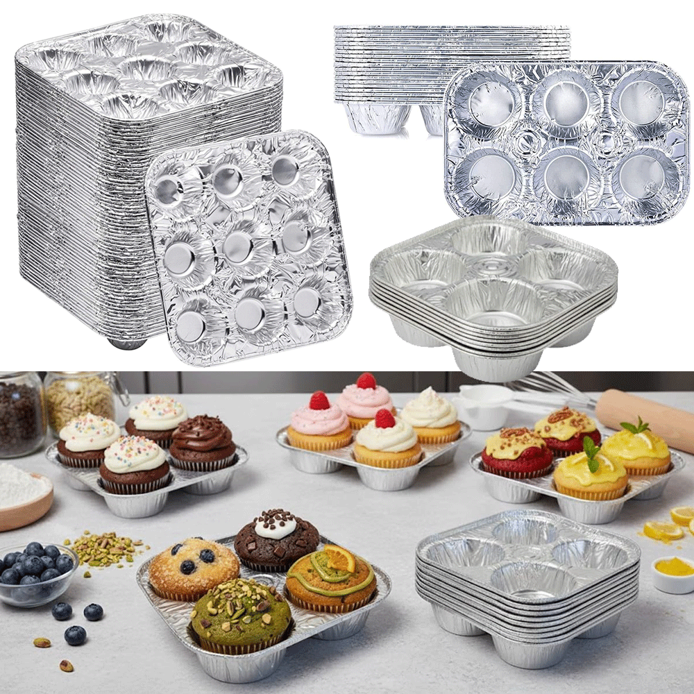 صينية كب كيك من الألومنيوم