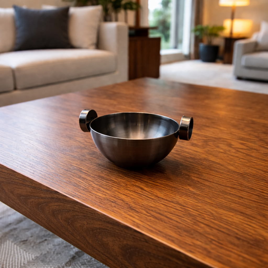 وعاء تقديم معدني صغير