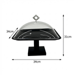 طبق تقديم كيك بغطاء كبير
