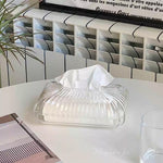 علبة مناديل كريستال كلير