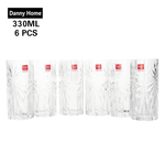 أكواب عصير طويلة محززة عشوائياً