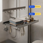 رف مناشف الحمام  القابل للطي