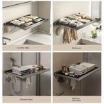 رف مناشف الحمام  القابل للطي