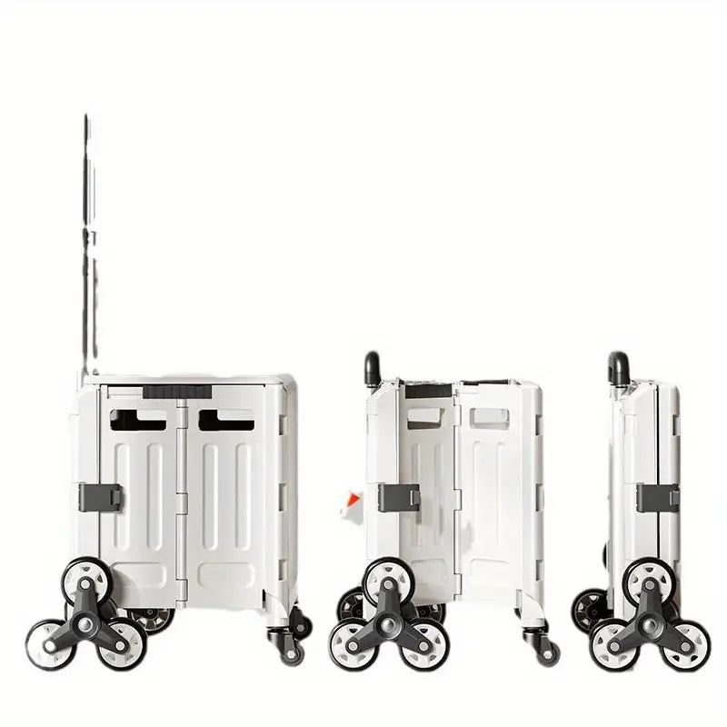 عربة تخزين بعجلات قابلة للطي بتصميم عصري 47 لتر H-L3028