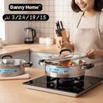 قدر طبخ ستانلس مع غطاء