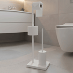 حامل ورق تواليت مع فرشاة