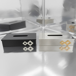 علبة مناديل معدن فاخرة