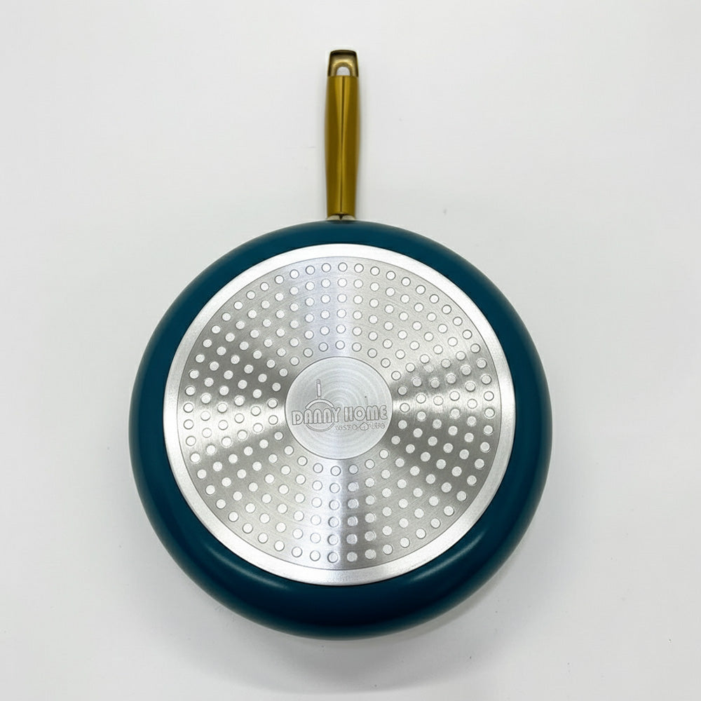 وعاء طهي غير لاصق مقاس 18 سم - اللون: أزرق مخضر غامق