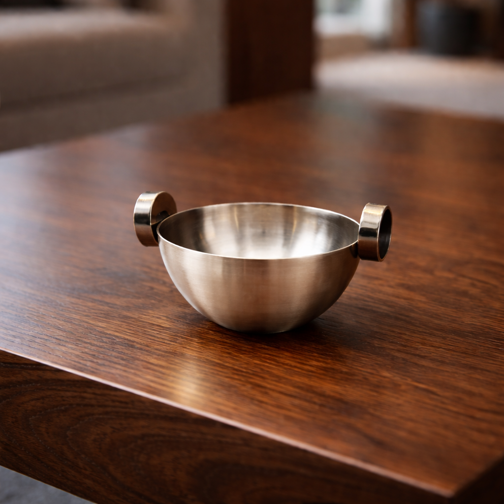 وعاء تقديم معدني صغير