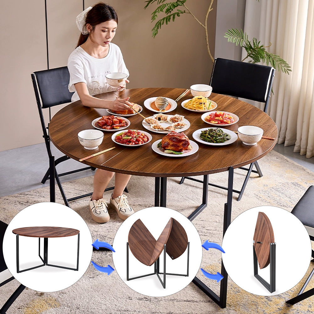 طاولة مستديرة قابلة للطي