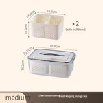 علبة حفظ وتنظيم الخضار مع سلة تصريف