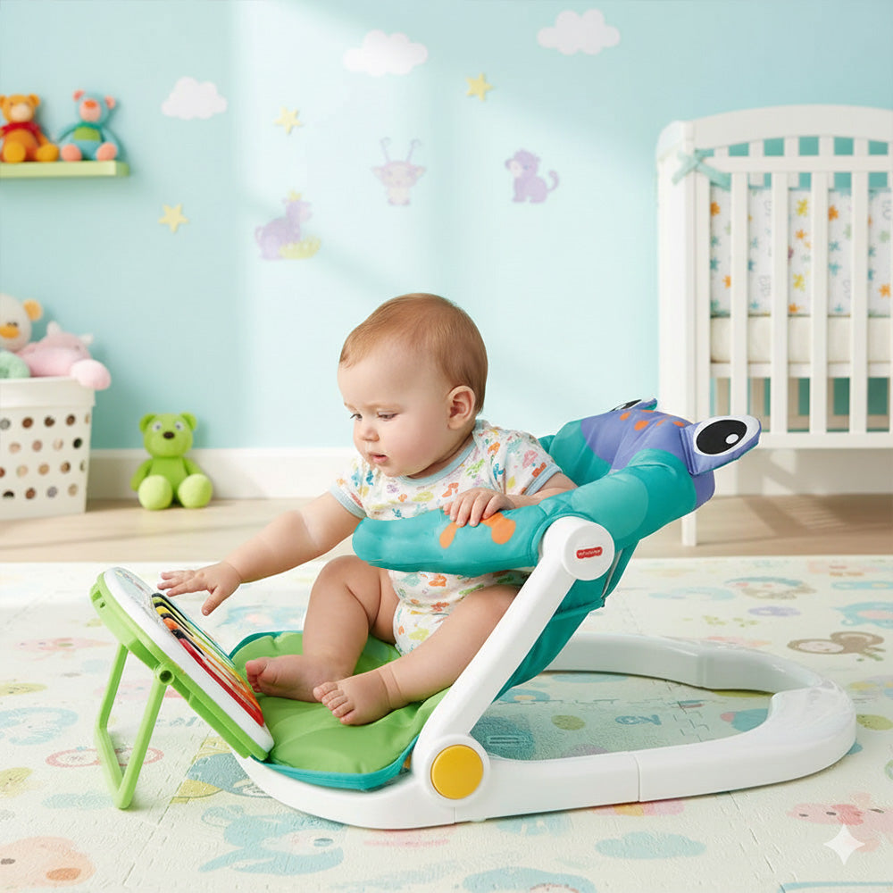 مقعد أطفال مع أنشطة البيانو