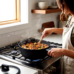 مقلاة طهي بغطاء زجاج