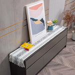 مفرش طاولة قطني بتصميم ريفي حديث