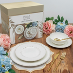 طقم أطباق مائدة فاخر 24 قطعة