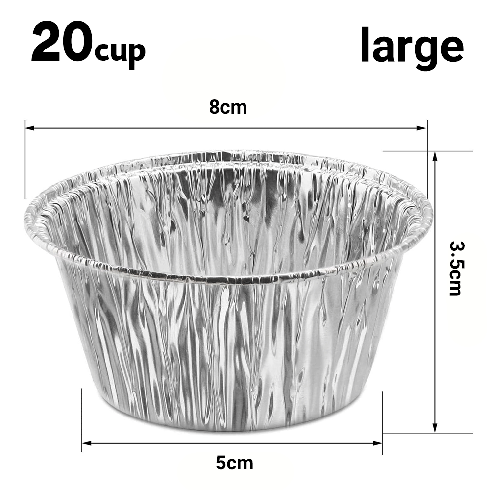 أكواب كب كيك من الألومنيوم