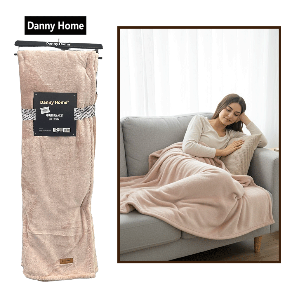 بطانية قطيفة ناعمة فاخرة وردي