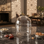 غرشة زجاجية بغطاء هلال