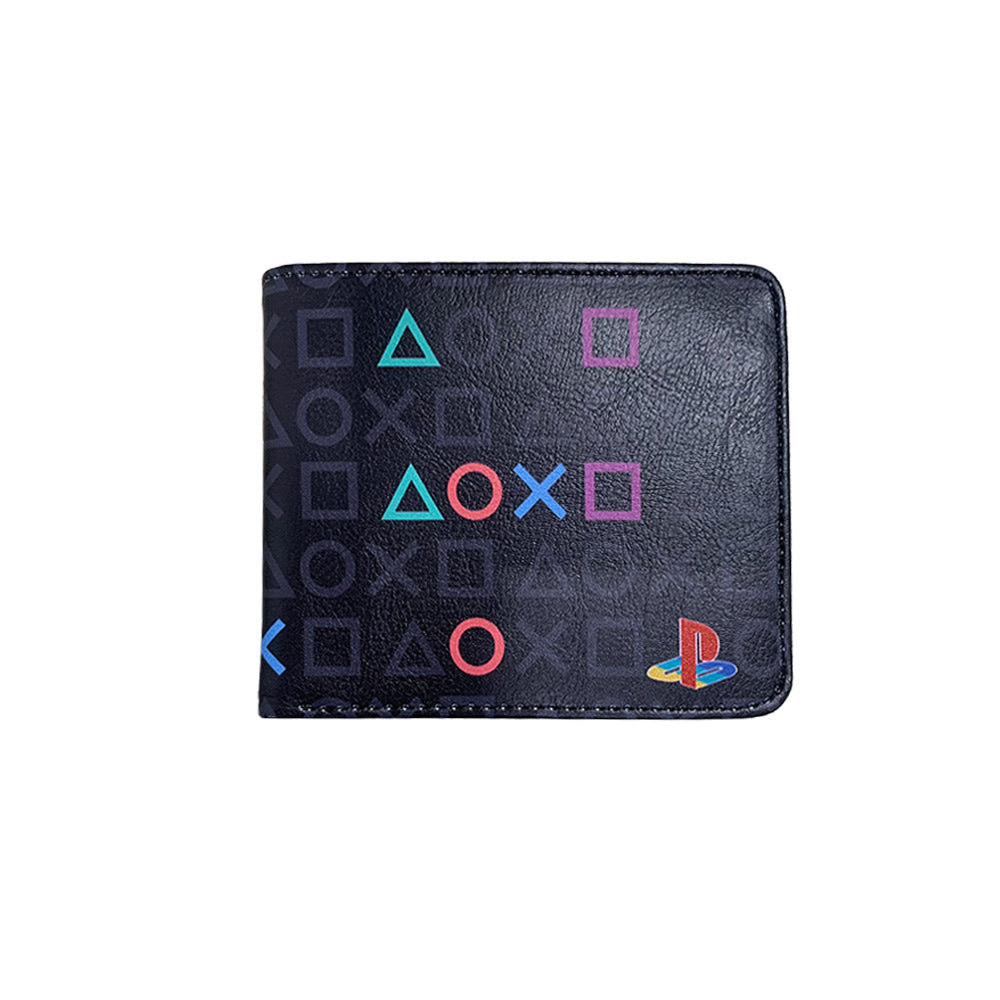 محفظة جلد PU مطبوعة على شكل زر بلاي ستيشن 17