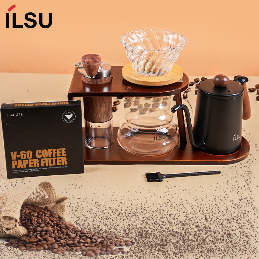 مجموعة ماكينة صنع القهوة المحمولة