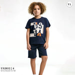 طقم ولادى كنزة بطبعة