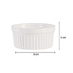 طبق كيك أبيض رامكين