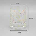 طقم أكواب مزين بفواكه ملونة