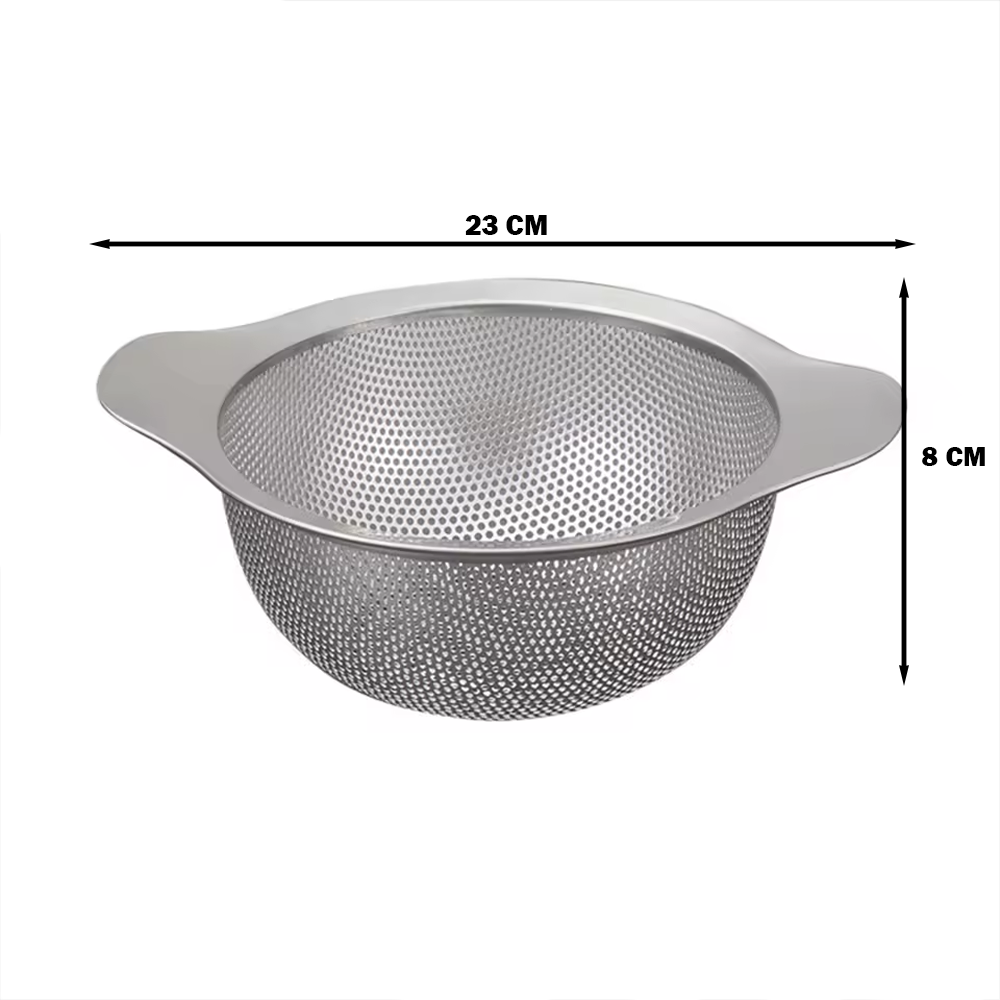 ( S )مصفاة الفولاذ المقاوم للصدأ بمقبض