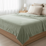 بطانية قطيفة فاخرة ناعمة سادة