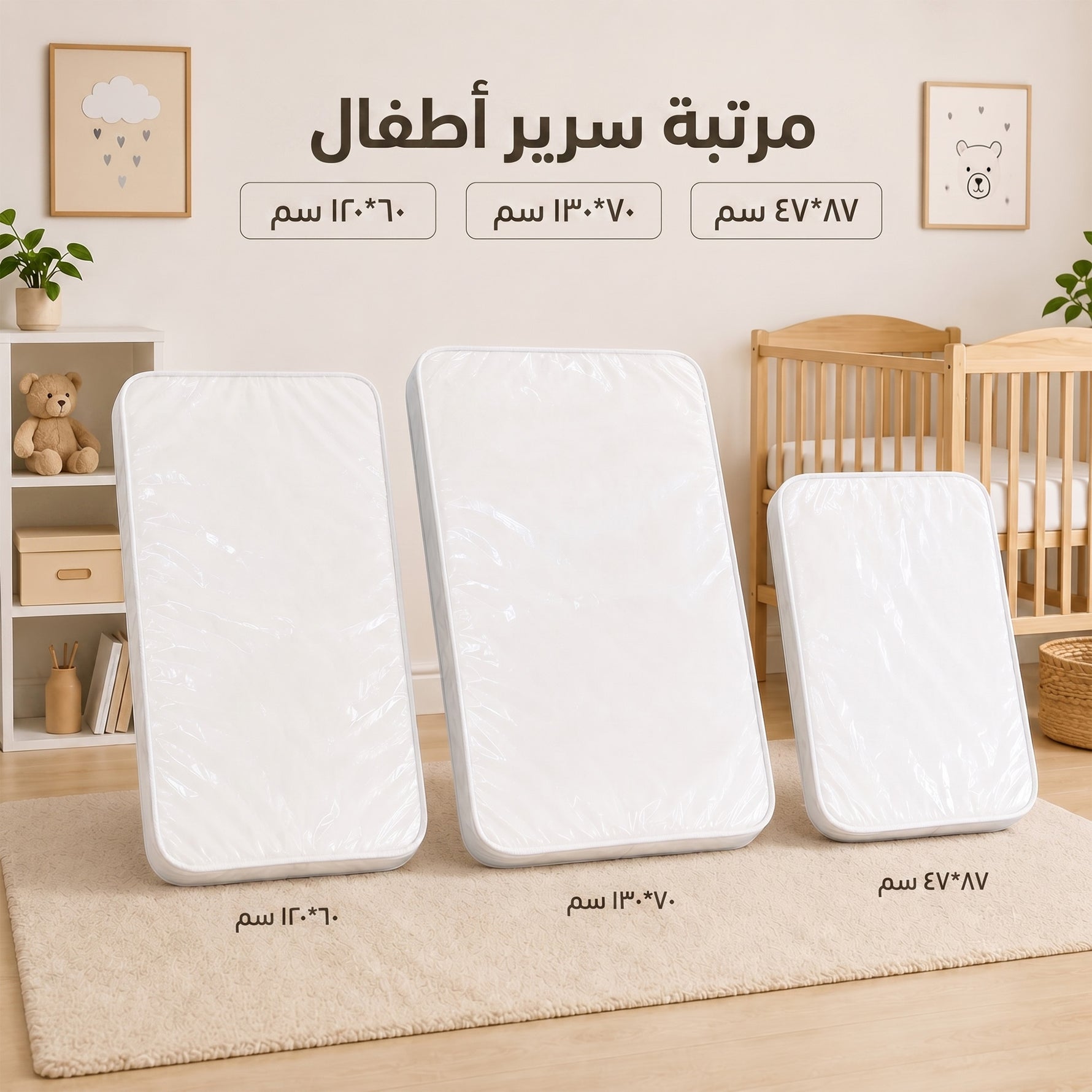 مرتبة سرير الأطفال