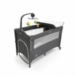 سرير أطفال مع ناموسية وطاولة تغيير