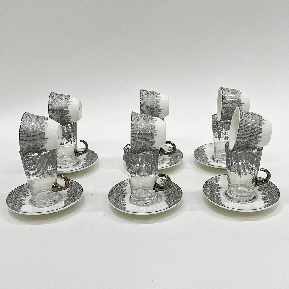 طقم استكانة وفنجان 18قطعة